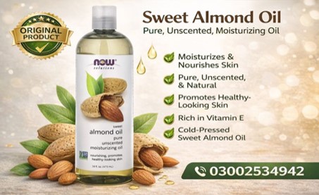 Now Foods Solutions Sweet Almond Oil in Pakistan
